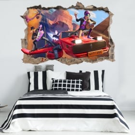Decorative vinyl 3d videogame fortnite world cup