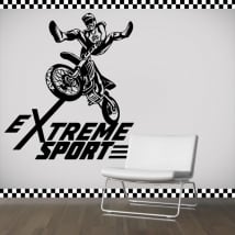 Vinyl and stickers motocross extreme sport