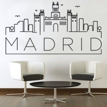 Decorative vinyl and stickers madrid skyline