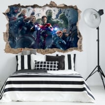 Decorative vinyl and stickers the avengers 3d
