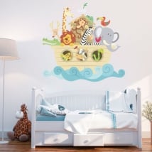 Children's or baby vinyl and stickers noah's ark