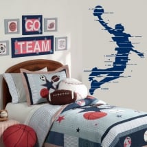 Decorative vinyl and stickers basketball