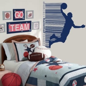 Decorative vinyl and stickers basketball