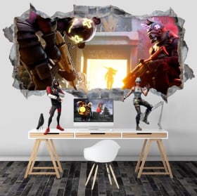 Vinyls hole wall 3d video game fortnite