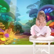 Vinyl wall murals magic world