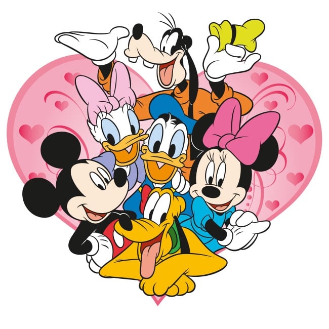 Vinyl and stickers disney mickey mouse and his friends