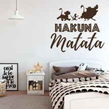 Decorative vinyl phrases the lion king hakuna matata