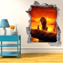 Decorative vinyl 3d the lion king