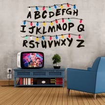 Vinyl and stickers alphabet stranger things