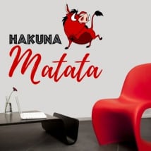 Vinyl and stickers phrase hakuna matata