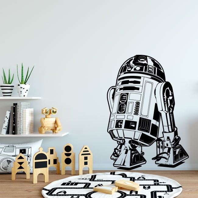 🥇 Decorative vinyl and stickers star wars r2-d2 🥇