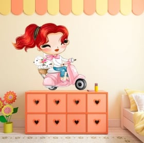Vinyls and children's stickers motorcycle ride