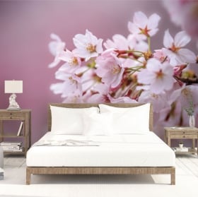 Vinyl murals japanese cherry blossom