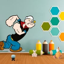 Vinyl stickers of popeye