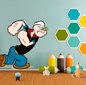 Vinyl stickers of popeye