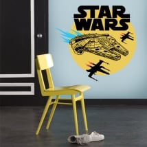 Stickers and vinyl millennium falcon star wars