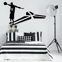 Adhesive vinyl and stickers kobe bryant basketball