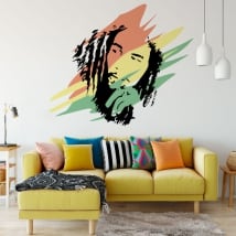 Decorative vinyl and stickers bob marley