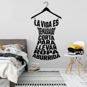 Vinyl and stickers phrases life is too short