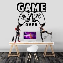 Game stickers game over
