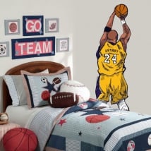 Decorative vinyl kobe bryant basketball