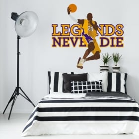 Vinyl stickers kobe bryant los angeles lakers basketball
