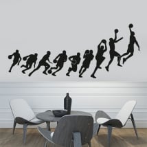 Decorative vinyl basketball evolution