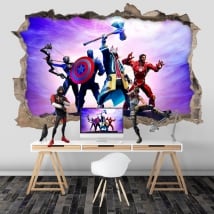 3d vinyls videogame fortnite avengers