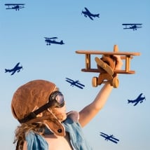 Decorative vinyls and stickers kit aircraft