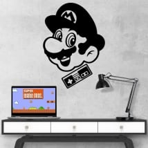 Vinyl and stickers retro video games mario bros