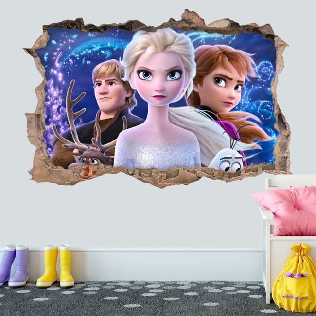 🥇 Pegatinas de vinilos 3d disney frozen 2 🥇