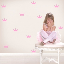 Children's vinyls and stickers princess crown kit