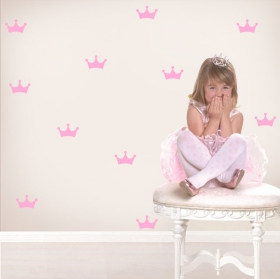 Children's vinyls and stickers princess crown kit
