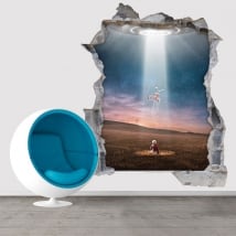 Vinyl and 3d stickers ufo the lost evidence