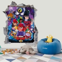 Vinyls and stickers 3d video game brawl stars