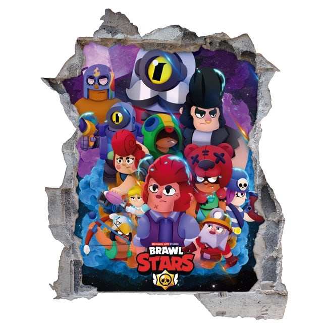 Vinyls And Stickers 3d Video Game Brawl Stars - brawl stars justice league