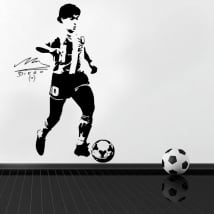 Decorative vinyls and stickers of football maradona