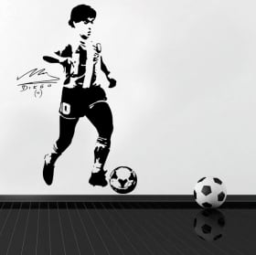 Decorative vinyls and stickers of football maradona