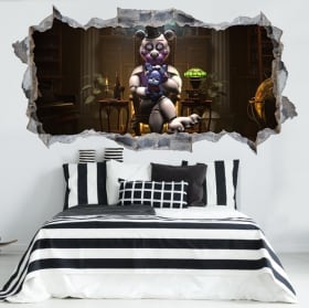 3d vinyl stickers videogame five nights at freddy&rsquo;s