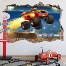 Stickers blaze and the monster machines 3d
