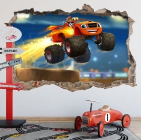 Stickers blaze and the monster machines 3d