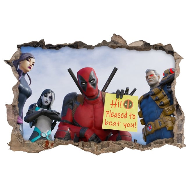 Deadpool 3D Cracked Window Decal  Deadpool car, Window decals, Deadpool