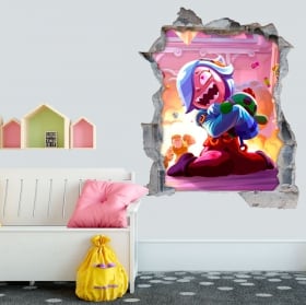 Stickers hole wall 3d brawl stars