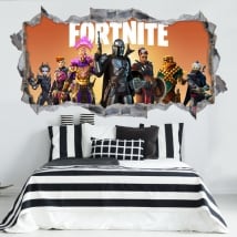 3d fortnite vinyl stickers
