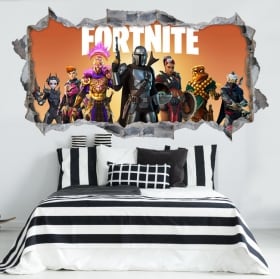 3d fortnite vinyl stickers
