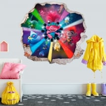 Vinyl stickers trolls 3d