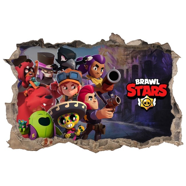 3d Hole Decal Stickers Brawl Stars - stickers brawl stars whatsapp