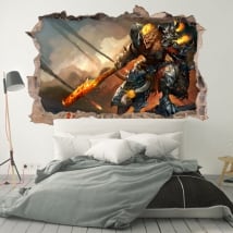 Vinyl and stickers hole 3d league of legends
