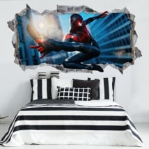 Vinyl stickers miles morales spider-man 3d