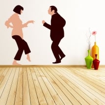 Vinyls and stickers pulp fiction